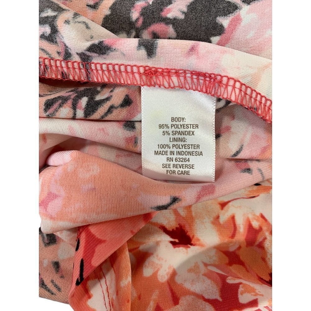 Dressbarn Women's Pink & Black Floral Dress - Picture 4 of 6
